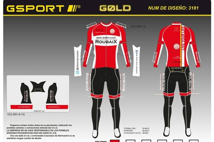 Equipación oficial TOPSPORT ROUBAIX